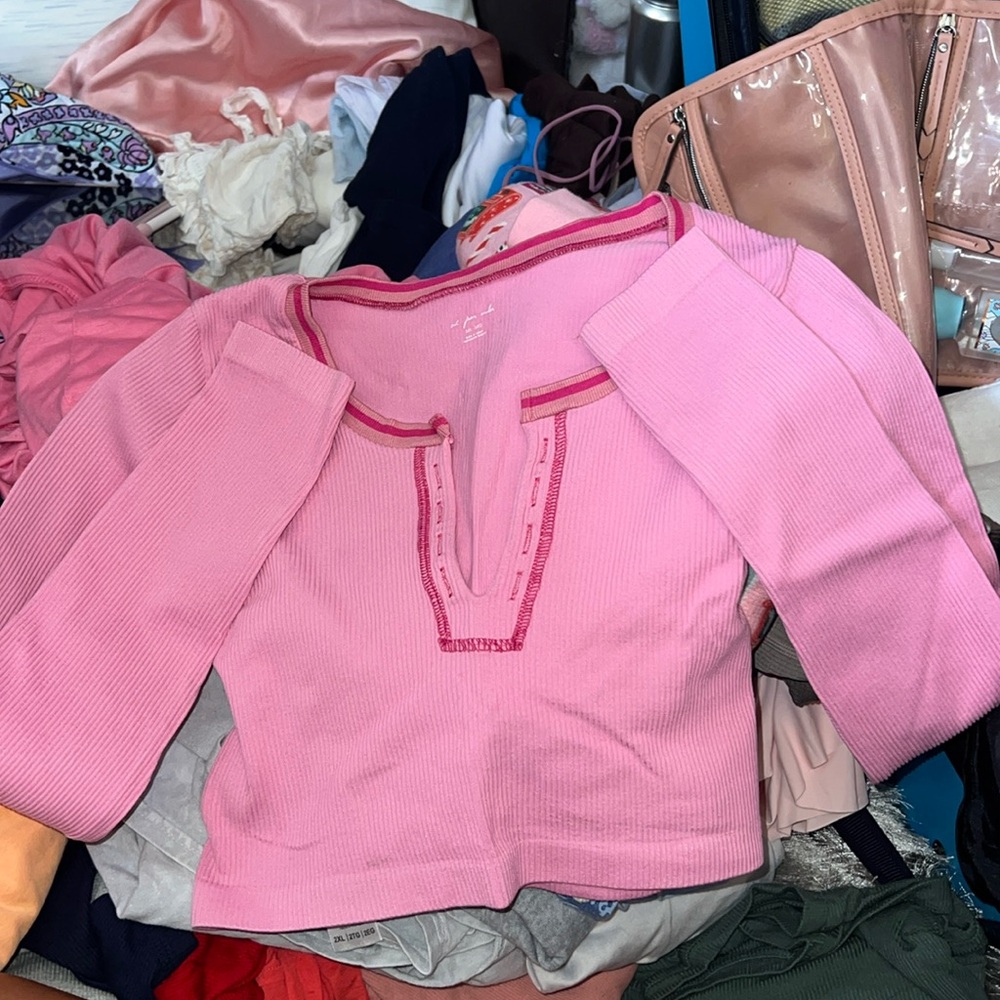 Urban Outfitters Out From Under Pink Go for Gold Top